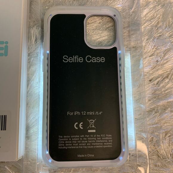Iphone Mini 12  Case Selfie Case Lights on Front and back NWB - Picture 5 of 6